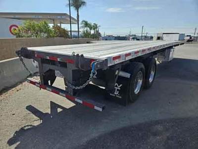 WILSON 45 COMBINATION FIXED CLOSED TANDEM (SET AHEAD) FLA Flatbed Trailer