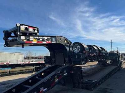 Trail King 53 STEEL 3 AXLE 55 TON LOWBOY EXTENDABLE Lowboy Trailer