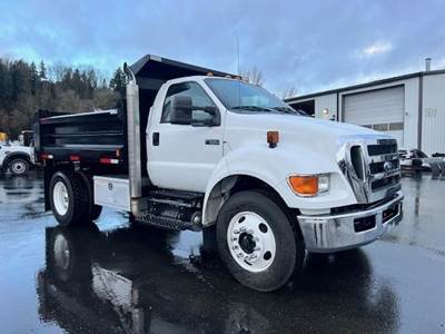 Ford F-650 Single Axle Dump Truck - Cummins 325HP, 6 Speed Allison Rds Automatic, 10' Dump