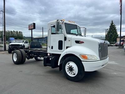 Peterbilt 335 16 ft Flatbed Dump Truck - 260HP, Automatic