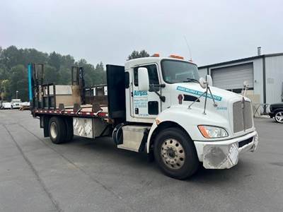Kenworth T370 18.5 ft Stake Bed Truck - 325HP, 5 Speed Allison Rds Automatic