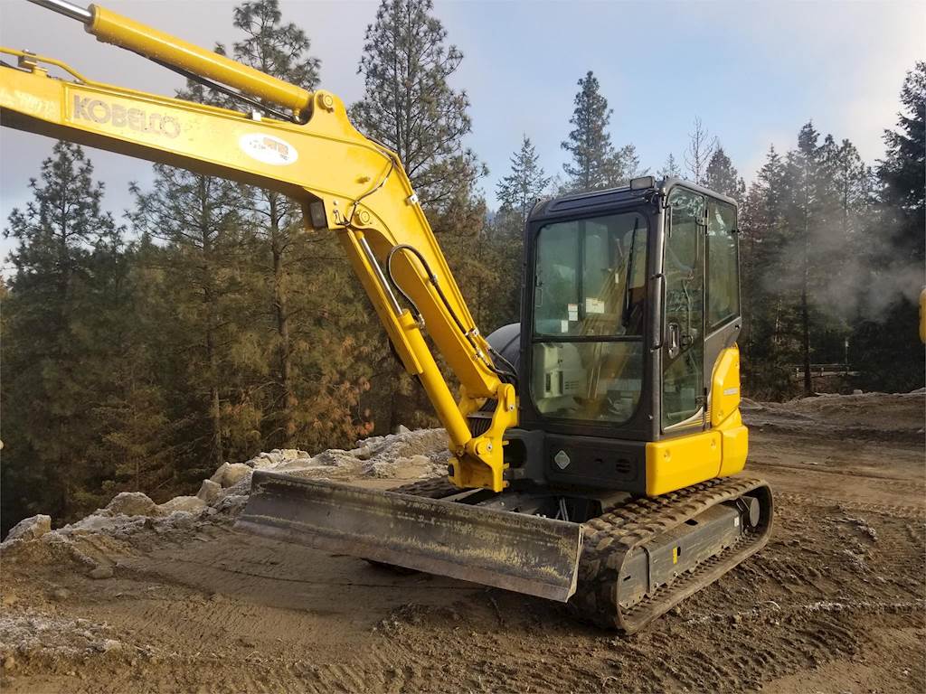 2018 Kobelco SK55SRX-6E Mini Excavator For Sale, 350 Hours ...