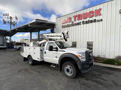 Ford F-450 37 ft Boom / Bucket Truck - 2014 ALTEC AT37G Aerial Lift, Automatic