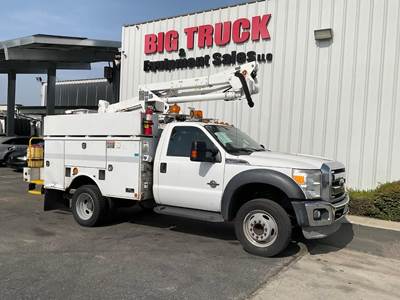 Ford F-550 37 ft Boom / Bucket Truck - 2016 Altec AT37G Aerial Lift, Automatic