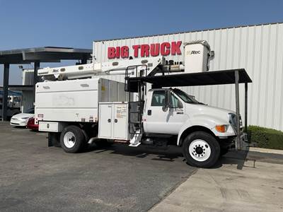 Ford F-750 56 ft Boom / Bucket Truck - 2013 Altec LR756 FM Aerial Lift, 6 Spd