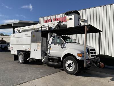 Ford F-750 56 ft Boom / Bucket Truck - 2013 ALTEC LR756 FM Aerial Lift, 6 Spd