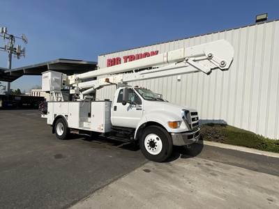 Ford F-750 55 ft Boom / Bucket Truck - 2015 TEREX 5TC-55 Aerial Lift, Automatic