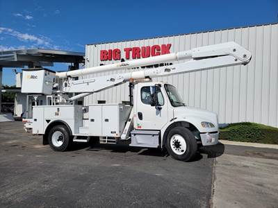 Freightliner M2 106 55 ft Boom / Bucket Truck - 2013 Altec AA755MH Aerial Lift, Automatic