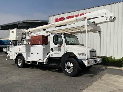 Freightliner M2 106 55 ft Boom / Bucket Truck - 2014 Altec AA755MH Aerial Lift, 6 Spd