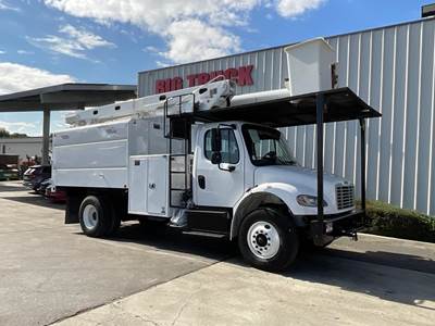 Freightliner M2 106 58 ft Boom / Bucket Truck - 2016 ALTEC LR758 FM Aerial Lift, Automatic