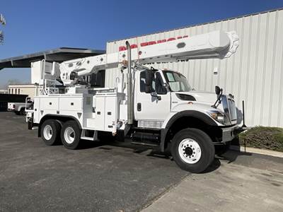 International WorkStar 7400 55 ft Boom / Bucket Truck - 2012 ALTEC AM55 Aerial Lift, Automatic, Tandem Axle