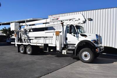 International WorkStar 7500 100 ft Boom / Bucket Truck - 2015 Terex TCX65/100 Aerial Lift, Automatic, Tandem Axle