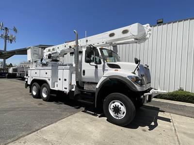 International WorkStar 7500 55 ft Boom / Bucket Truck - 2013 ALTEC AM55 Aerial Lift, Automatic, Tandem Axle