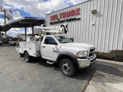RAM 5500 37 ft Boom / Bucket Truck - 2015 ALTEC AT37G Aerial Lift, Automatic