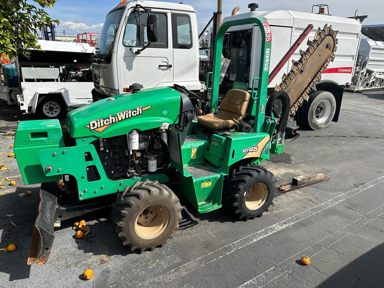 2015 Ditch Witch RT45 Trencher For Sale, 1,229 Hours Fontana, CA