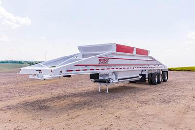 RENEGADE 48x102 Tri Axle Steel Bottom Dump Trailer - Air Ride, Fixed Axle