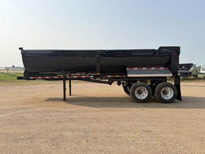 Clement 26' STEEL 1/4 FRAME End Dump Trailer - Tandem Axle, Steel