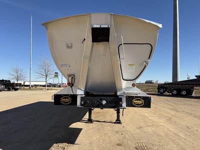 MAC 31' ALUMINUM FULL FRAME HALF ROUND END DUMP Frame End Dump Trailer - Aluminum