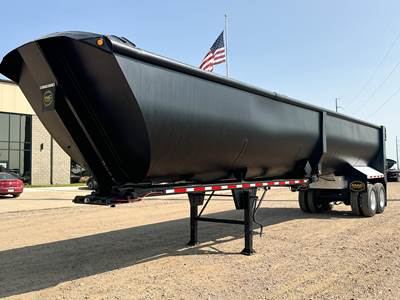 MAC 40 STEEL FRAMELESS HALF ROUND End Dump Trailer