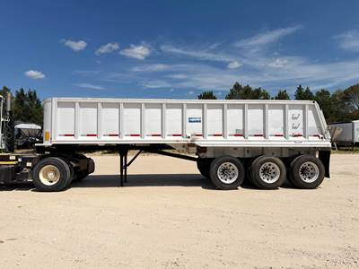 MATE 30' ALUMINUM 1/4 FRAME End Dump Trailer - Tri Axle, Air Ride