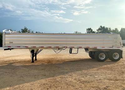 Travis 37.75 ft Frameless End Dump Trailer - Tandem Axle, Aluminum, Air Ride