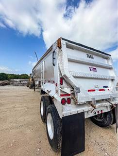 Travis 42 ft Frameless Half Round End Dump Trailer - Tandem Axle, Aluminum, Air Ride