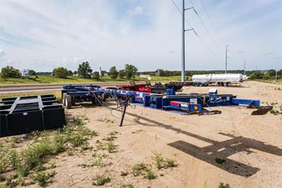 Magnolia Tandem Axle Pole Trailer, Fixed Axle