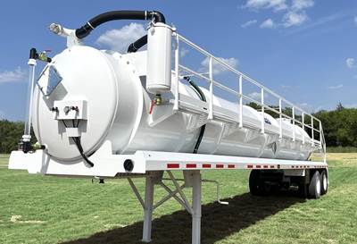 LONESTAR TRAILER & BODY 130 BBL VAC TANKER - SPRING RIDE Vacuum Tank Trailer