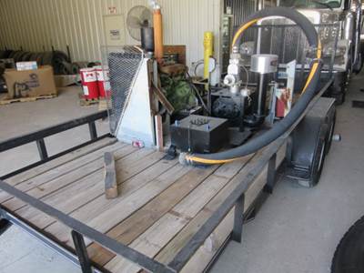 2016 P & T Trailers Flat Utility Trailer vacuum or blower