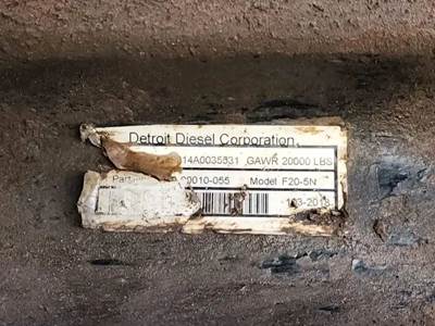 Detroit F20-5N 20,000 lb Disc Brake Steer Axle With Dual Gearboxes And Springs.