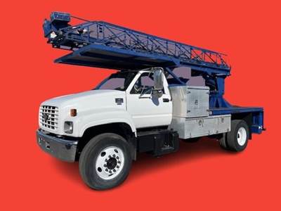 Chevrolet Kodiak C6500 300-Ton Crane Truck - 2001 CHEVROLET KODIAK C6500 Crane, 55ft Reach, 6 Spd