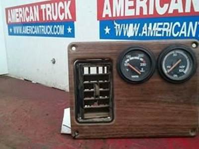 Used 2 Gauge Dash Panel With Air Vent For Freightliner FLD Or Classic D901