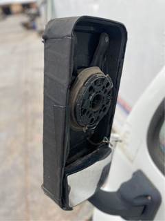 White Driver Side Door With Missing Mirror GlAss From A 2016 Freightliner