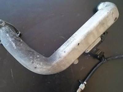 Misc. Engine Pipe With 3 Hole Gasket End And Pressure Line From An International