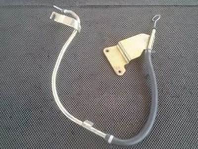 Oil Dip Stick Tube With Dip Stick And Mountiing Bracket From A 4HE1 Isuzu Engine
