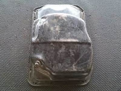 Small Black Oil Pan Red Inside With No Casting Numbers