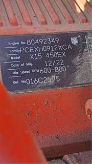 Used, Cummins X15, CM2450, 450HP, CPL:5881, Rod & Main Bearings Inspected, Miles