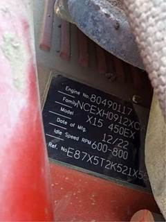 Used Cummins X-15 Pending Inspetion !