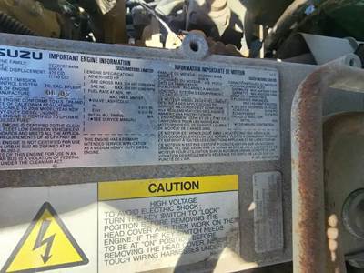 Used Isuzu 6HK1X Engine **Pending Inspection**