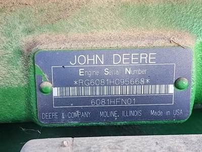 Used John Deere 6081 (8.1L) Engine **Pending Inspection**