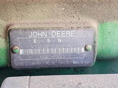 Used John Deere 6081 (8.1L) Engine **Pending Inspection**