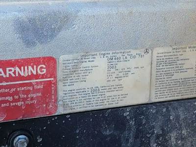 Used Mercedes OM460LA Engine 410 hp **Pending Inspection**