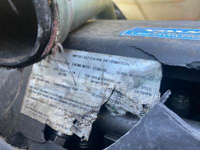 Volvo D13M, 500HP, Egr, Dpf, Def, Esn: 1165149, ** Collision Damage Possible **