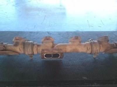Exhaust Manifold For A Caterpillar 3176 Engine, With Connecting Elbow Pieces