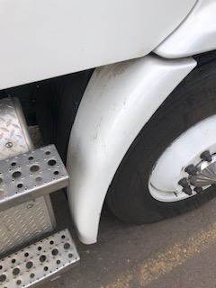 Good Used PAssenger Side Fender Extension For A 2015 Freightliner CAscAdiA 113