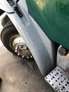 Good Used Driver Side Fender Extension For A 1997 Freightliner FL70