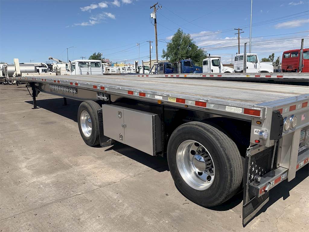 2016 Manac 48x102 Aluminum Flatbed Trailer Fixed Spread Axle For Sale
