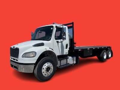 Freightliner M2 106 Tandem Axle 24 ft Flatbed Truck - 350HP, 6 Speed Allison Rds Automatic