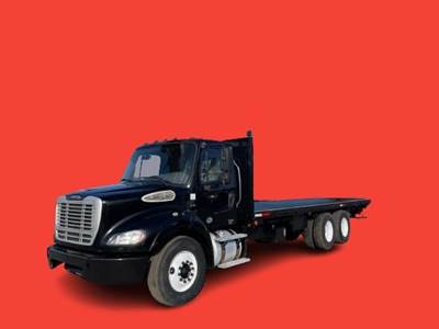 Freightliner M2 112 Tandem Axle 28 ft Flatbed Truck - 450HP, 10 Speed Manual