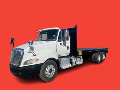 International ProStar Tandem Axle 24 ft Flatbed Truck - 450HP, 10 Speed Manual